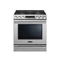 LG Signature Kitchen Suite - Large Capacity 30'' Slide-in Gas Range, 6.3 cu-ft, ProBake Convection, RapidHeat 19000 Btu Burner