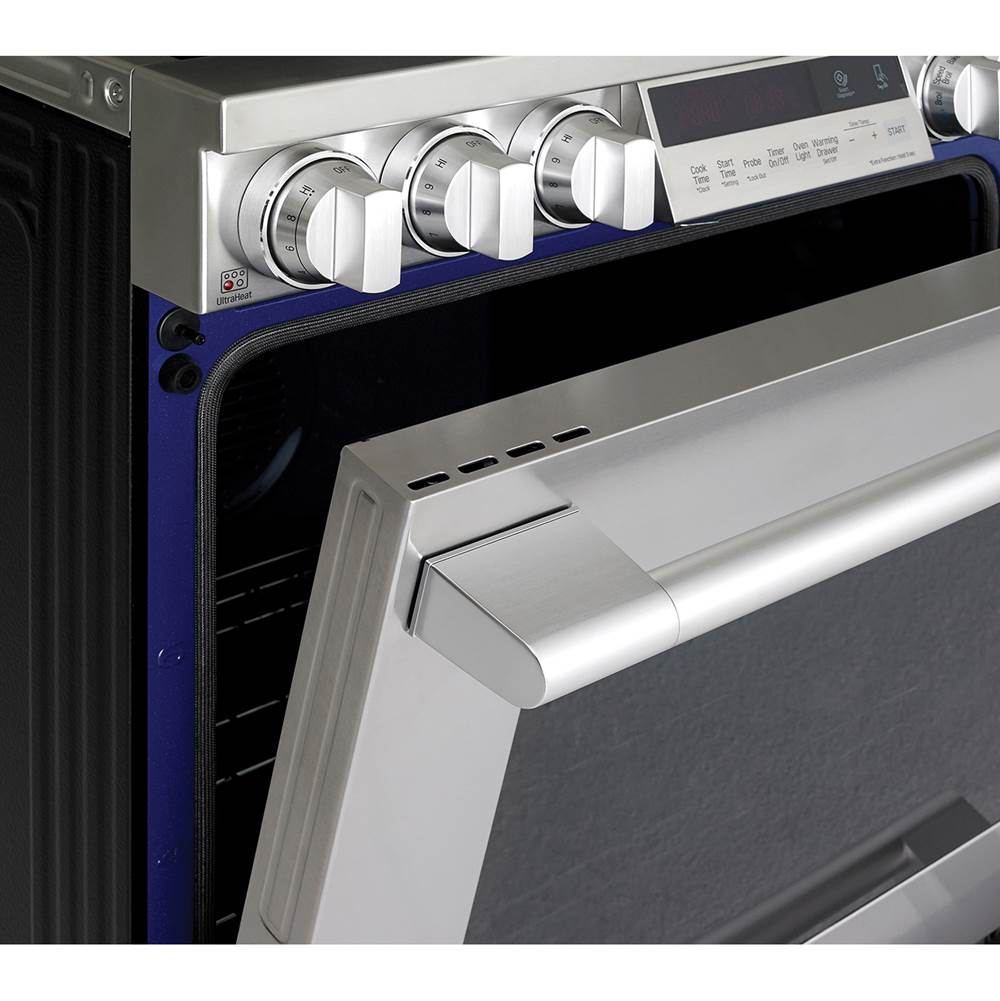 Large Capacity 30'' Slide-in Gas Range, 6.3 cu-ft, ProBake Convection, RapidHeat 19000 Btu Burner