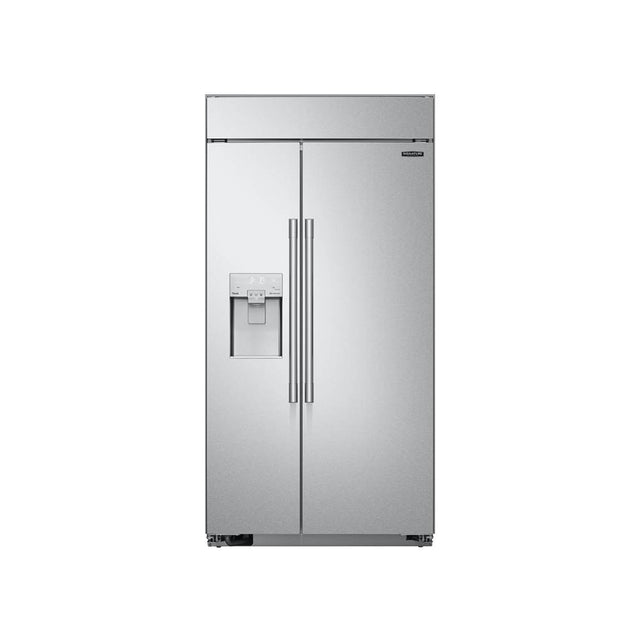 LG Signature Kitchen Suite - 42'' Built-In Side-By-Side Refrigerator with Dispenser, Stainless Steel