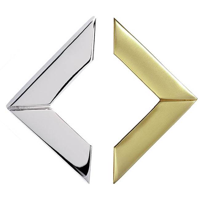 Lisa Jarvis - Half Diamond Obi Pull -Lg In Satin Brass - Satin Brass