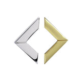 Lisa Jarvis - Half Diamond Obi -LG - Polished Nickel