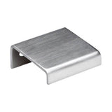 Linnea - Cabinet Pull, 28mm Length, 36mm Projection, 10mm Drop Down Lip, 304 Stainless Steel. - Satin Stainless Steel