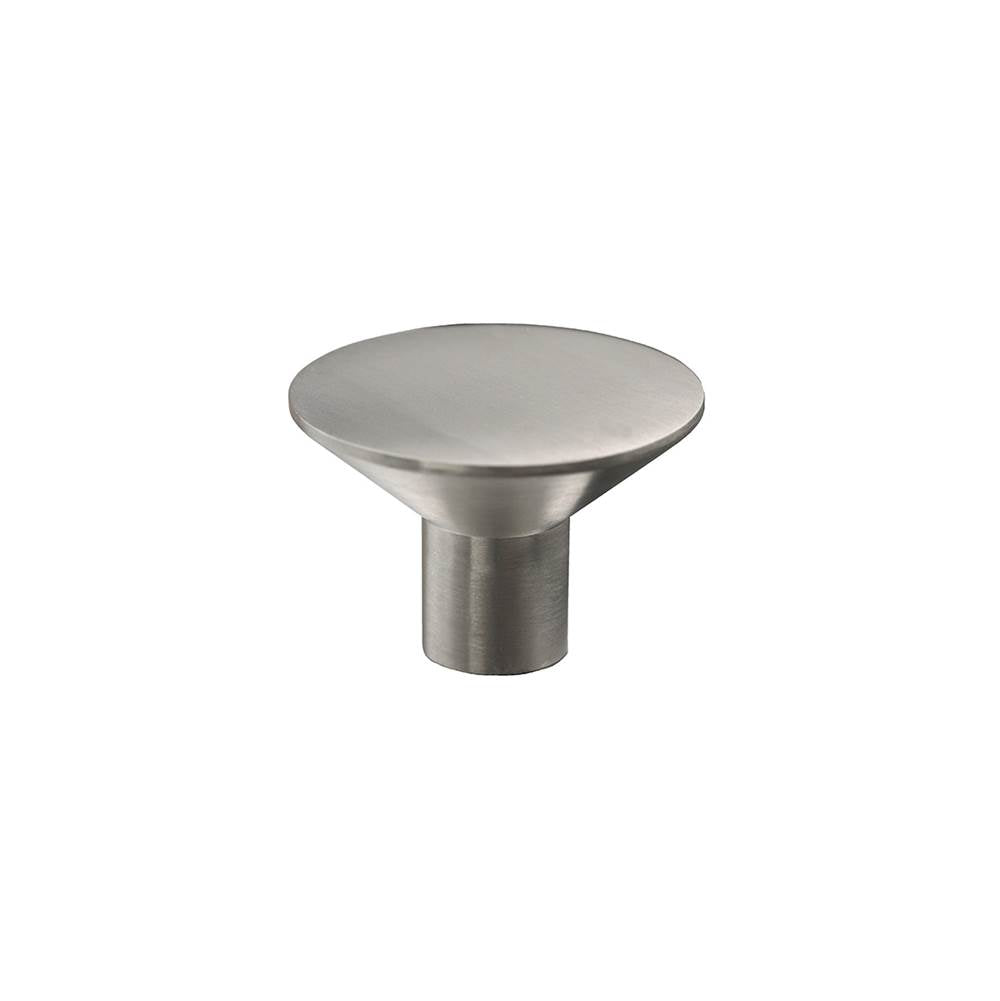 Linnea - Cabinet Knob, Satin Stainless Steel - Satin Stainless Steel