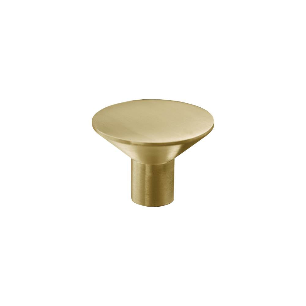 Linnea - Cabinet Knob, Satin Brass - Satin Brass