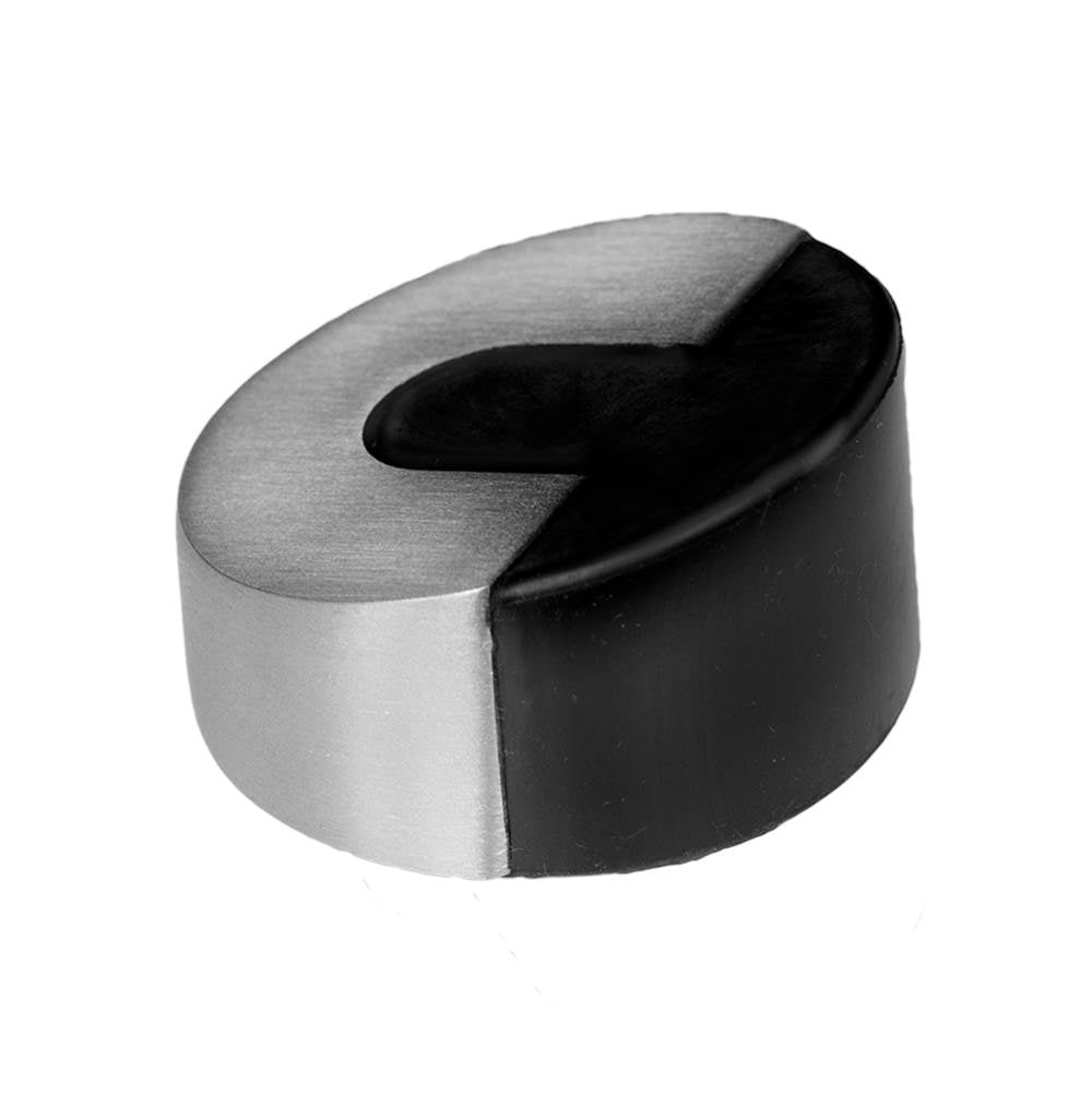 Linnea - Floor Door Stop, Satin Stainless Steel - Satin Stainless Steel