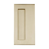 Linnea - Square Flush Pull, Satin Brass - Satin Brass