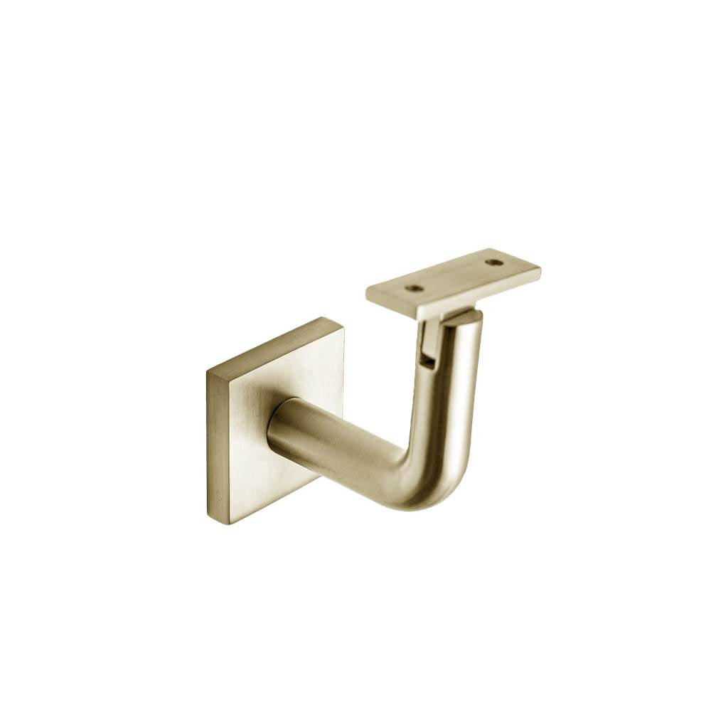 Linnea - Handrail Bracket Concrete Mounting, Satin Brass - Satin Brass