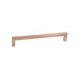 Linnea - Cabinet Pull, 42mm Length, 32mm CTC, 35mm Projection, Section 10X10mm. 304 Stainless Steel. - Pvd Satin Rose Gold