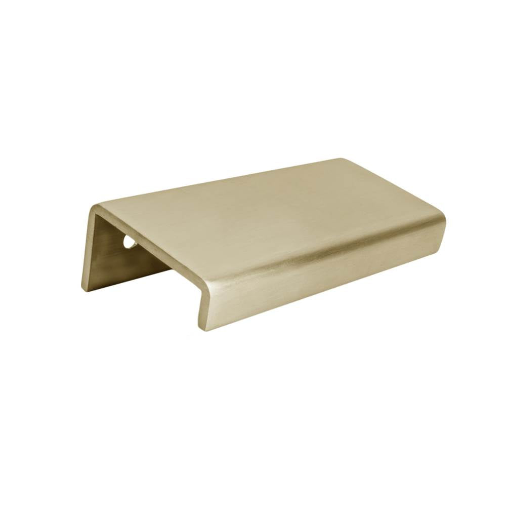 Linnea - Cabinet Pull, 300mm Length, 42mm Projection, 10mm Drop Down Lip, 304 Stainless Steel. - Pvd Satin Brass
