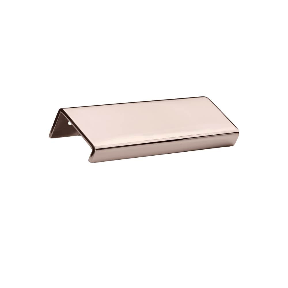 Linnea - Cabinet Pull, 500mm Length, 36mm Projection, 10mm Drop Down Lip, 304 Stainless Steel. - Pvd Polished Rose Gold