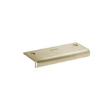Linnea - Cabinet Pull, 28mm Length, 36mm Projection, 10mm Drop Down Lip, 304 Stainless Steel. - Pvd Satin Brass