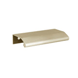Linnea - Cabinet Pull, 35mm Length, 37mm Projection, 12mm Drop Down Lip, 304 Stainless Steel. - Pvd Satin Brass