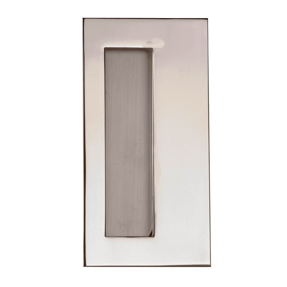 Linnea - Square Flush Pull, Polished Rose Gold - Polished Rose Gold