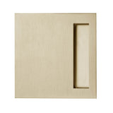 Linnea - Square Flush Pull, Satin Brass - Satin Brass