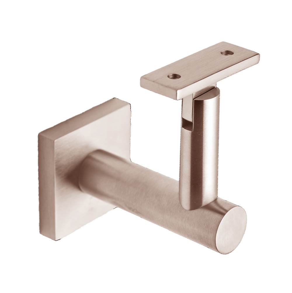 Linnea - Handrail Bracket Surface Mounting , Satin Rose Gold - Satin Rose Gold