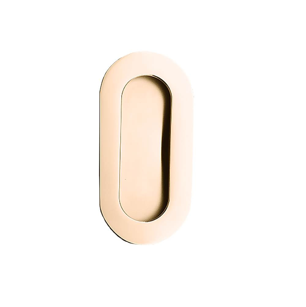 Linnea - Oval Flush Pull, Titanium Gold - Titanium Gold