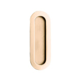Linnea - Oval Flush Pull, Titanium Gold - Titanium Gold