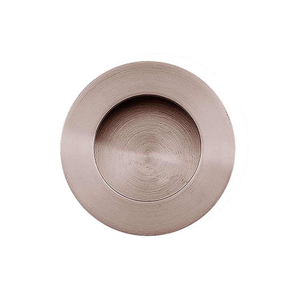 Linnea - Round Flush Pull, Polished Rose Gold - Polished Rose Gold