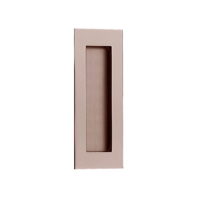 Linnea - Square Flush Pull, Polished Rose Gold - Polished Rose Gold