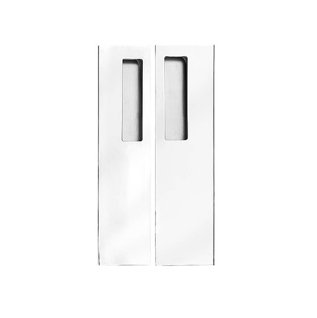 Linnea - Square Flush Pull, Satin Stainless Steel - Satin Stainless Steel