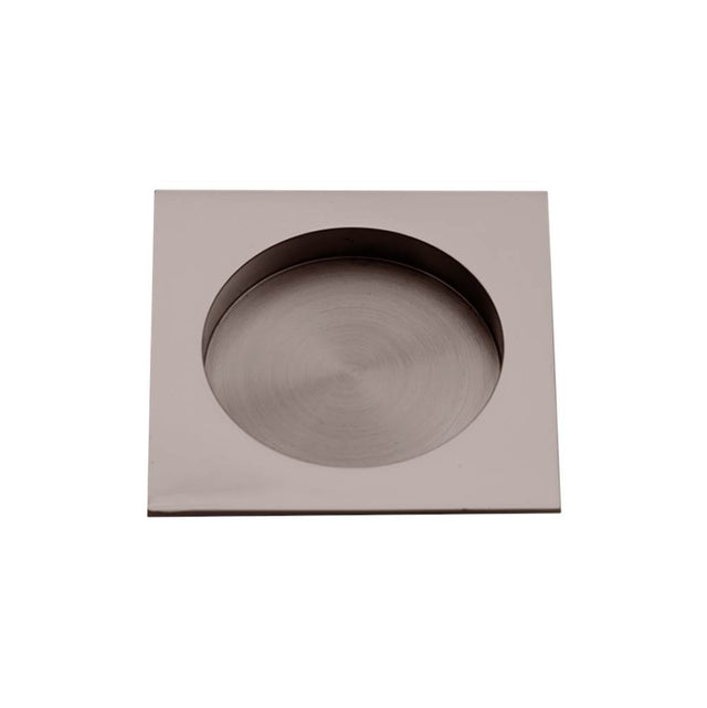 Linnea - Square Flush Pull, Polished Rose Gold - Polished Rose Gold