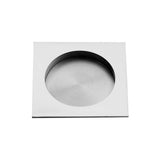 Linnea - Square Flush Pull, Satin Stainless Steel - Satin Stainless Steel