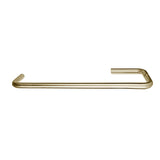 Linnea - Single Glass Mount Shower Door Pull (Includes Mounting Discs). 469mm Length, 450mm CTC. 19mm Dia. 82mm Projection. 304 Stainless Steel. - Pvd Satin Brass