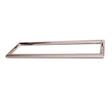 Linnea - Single Glass Mount Shower Door Pull (Includes Mounting Discs). 469mm Length, 450mm CTC. 19mm Dia. 72mm Projection. 304 Stainless Steel. - Pvd Polished Rose Gold