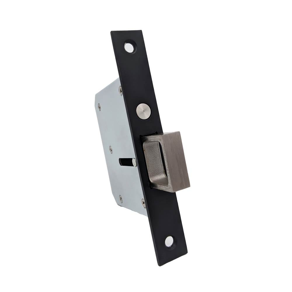 Linnea - Mortised Faceplate With Pop-Out Edge Pull. Faceplate: 138mm Length, 20mm Width. 304 Stainless Steel. - Pvd Satin Black