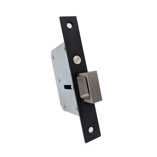 Linnea - Mortised Faceplate With Pop-Out Edge Pull. Faceplate: 138mm Length, 20mm Width. 304 Stainless Steel. - Pvd Satin Black