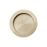Linnea - Round Flush Pull, Satin Brass - Satin Brass