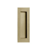 Linnea - Square Flush Pull, Satin Brass - Satin Brass