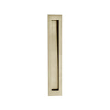 Linnea - Square Flush Pull, Satin Brass - Satin Brass