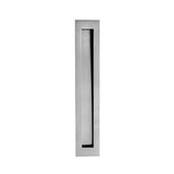 Linnea - Square Flush Pull, Satin Stainless Steel - Satin Stainless Steel