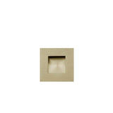 Linnea - Square Flush Pull, Satin Brass - Satin Brass