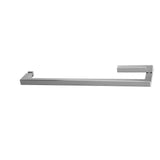 Linnea - Single Glass Mount Shower Door Pull (Includes Mounting Discs). 470mm Length, 450mm CTC. 20 X 20mm Section. 65mm Projection. 304 Stainless Steel. - Satin Stainless Steel
