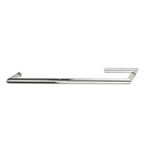 Linnea - Single Glass Mount Shower Door Pull (Includes Mounting Discs). 469mm Length, 450mm CTC. 19mm Dia. 72mm Projection. 304 Stainless Steel. - Satin Stainless Steel