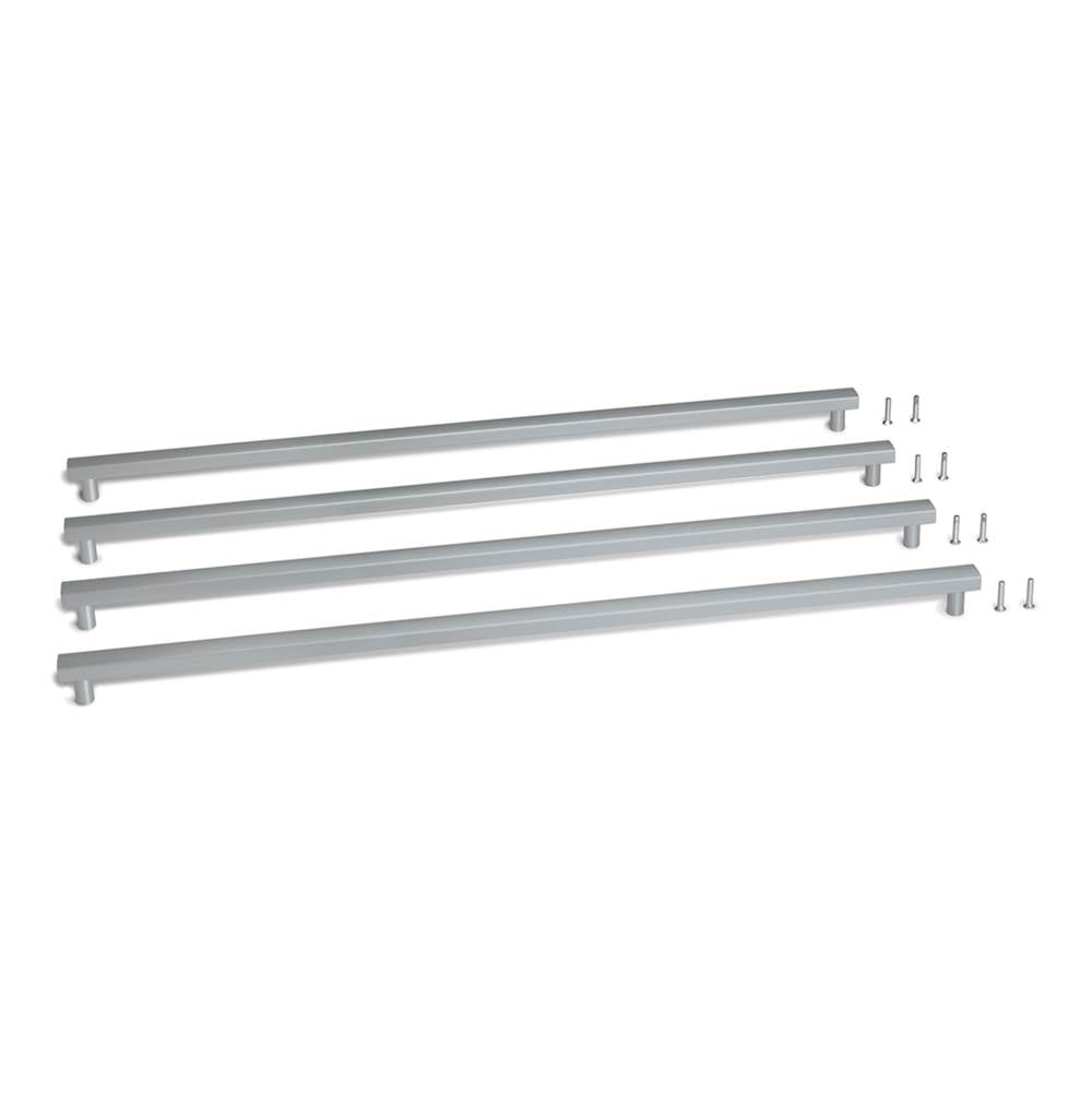 Liebherr - 4 Pcs. Aluminum Square Handles (Old Oval) - Brushed