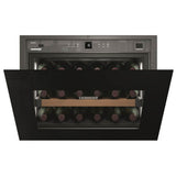 Built-In 1-Zone Wine, With Black Glass Pull-Down Door