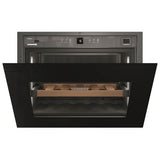 Built-In 1-Zone Wine, With Black Glass Pull-Down Door