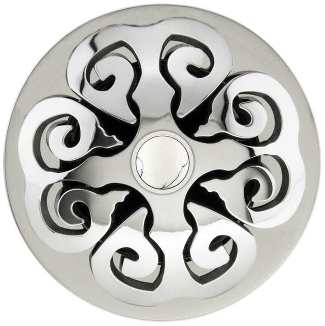 Linkasink - Hawaiian Quilt Grid Strainer - White Stone Screw, No Overflow - Satin Smooth Stainless Steel
