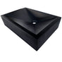 Linkasink - RIDER: Concrete Rectangle Sloped Sink - Black Concrete