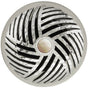 Linkasink - Herringbone Grid Strainer - White Stone Screw, With Overflow - Polished Hammered Stainless Steel