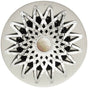 Linkasink - Star Grid Strainer - White Stone Screw, No Overflow - Polished Hammered Stainless Steel