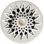 Linkasink - Star Grid Strainer - White Stone Screw, No Overflow - Polished Smooth Stainless Steel