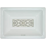 Linkasink - Filigree - Tiffany Grate Polished White Bronze - Polished White Bronze