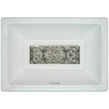 Linkasink - Filigree - Tiffany Grate Satin White Bronze - White Bronze