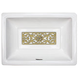Linkasink - Filigree -Tiffany Grate Satin Unlacquered Brass - Satin Unlacquered Brass