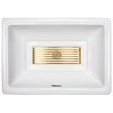 Linkasink - Grill - Tiffany Grate Satin White Bronze - White Bronze