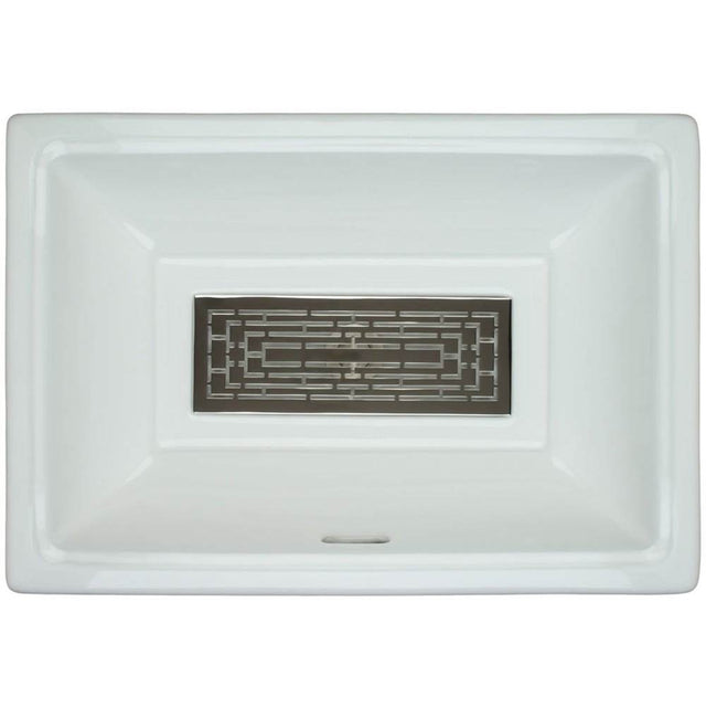 Linkasink - Labyrinth - Tiffany Grate, Satin One Side Polished On Other - Polished Stainless Steel